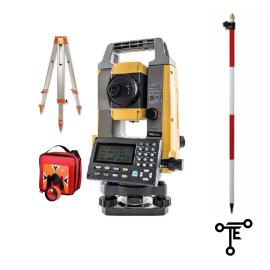 Paquete de Estación Total Marca Topcon Modelo GM-52 Plomada optica